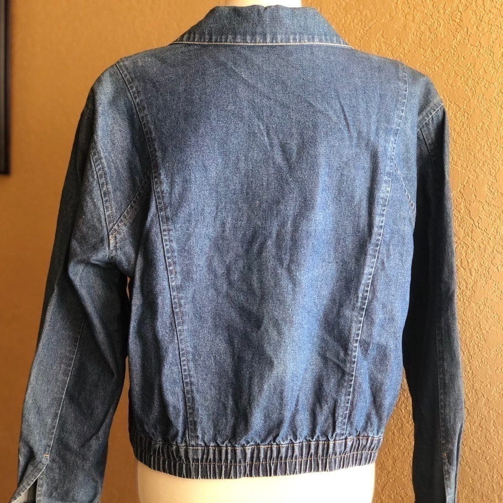 City Girl Denim Vintage Button Closure Jacket - Picture 6 of 8